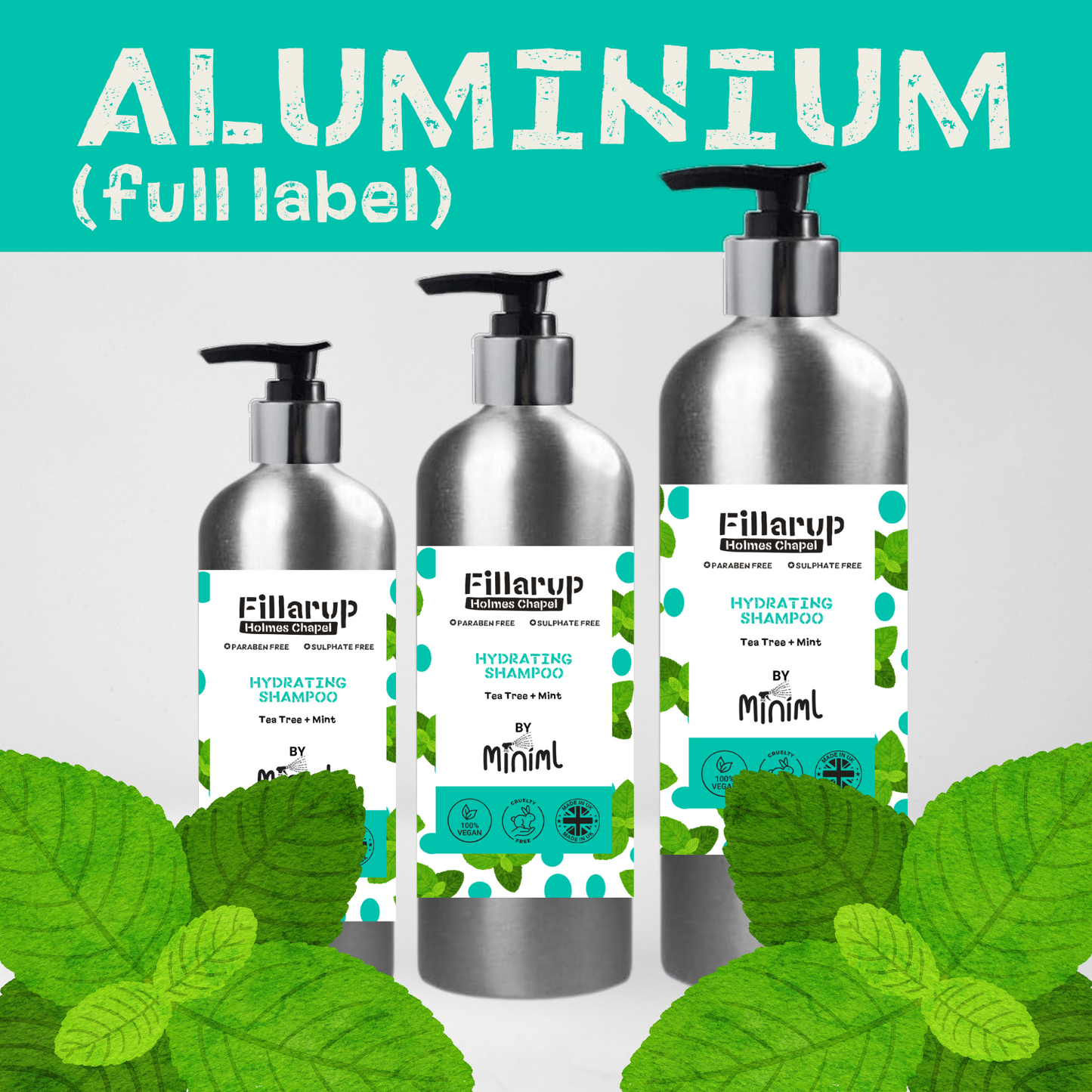 Tea Tree & Mint - Hair Shampoo - Pre-filled Bottles