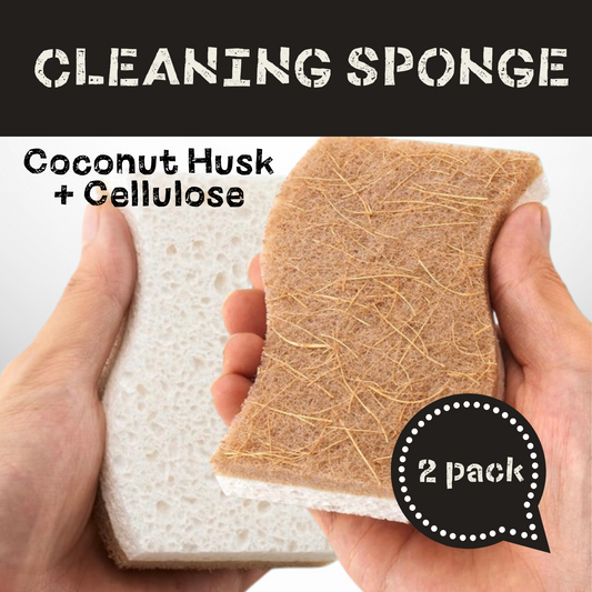 Cleaning Sponge - 2 Pack - Compostable