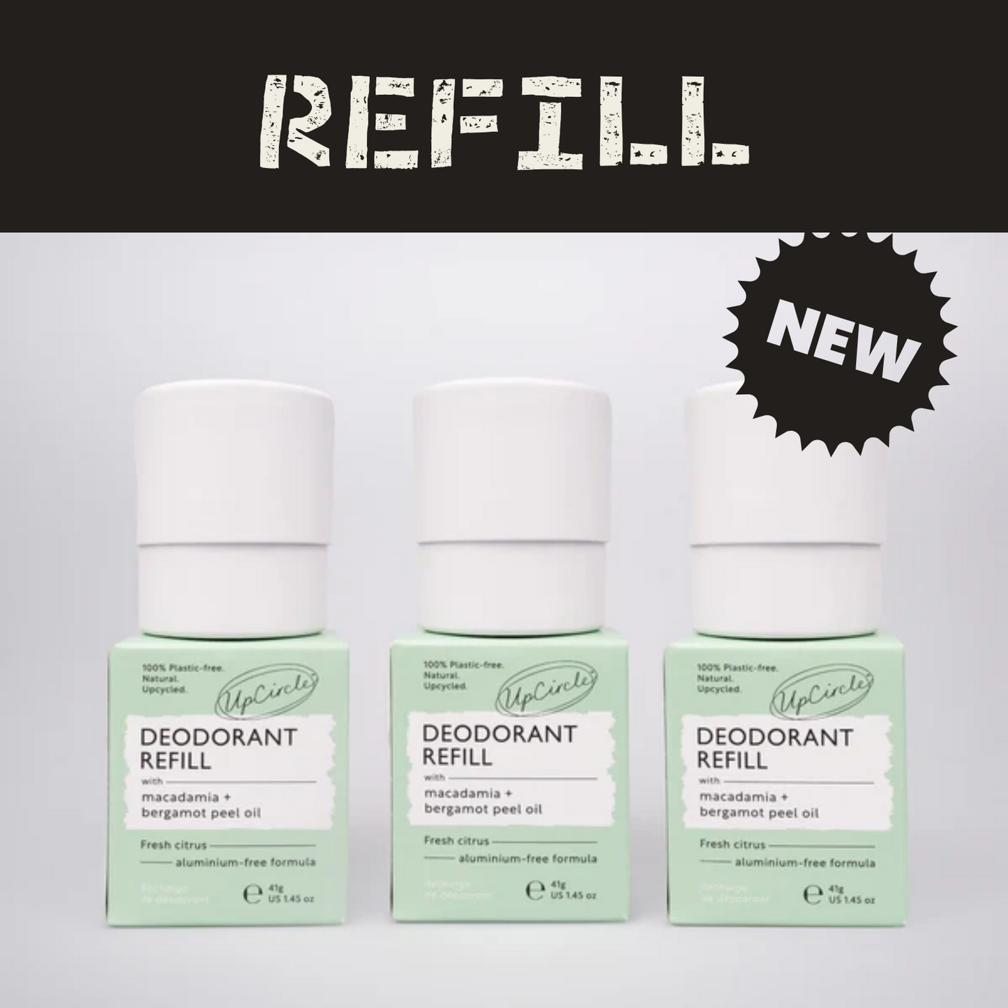 Refillable Deodorant with Macadamia + Bergamot