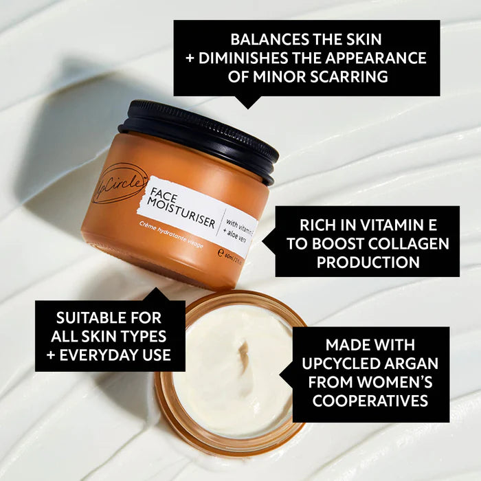 UpCircle Face Moisturiser with Vitamin E and Aloe Vera