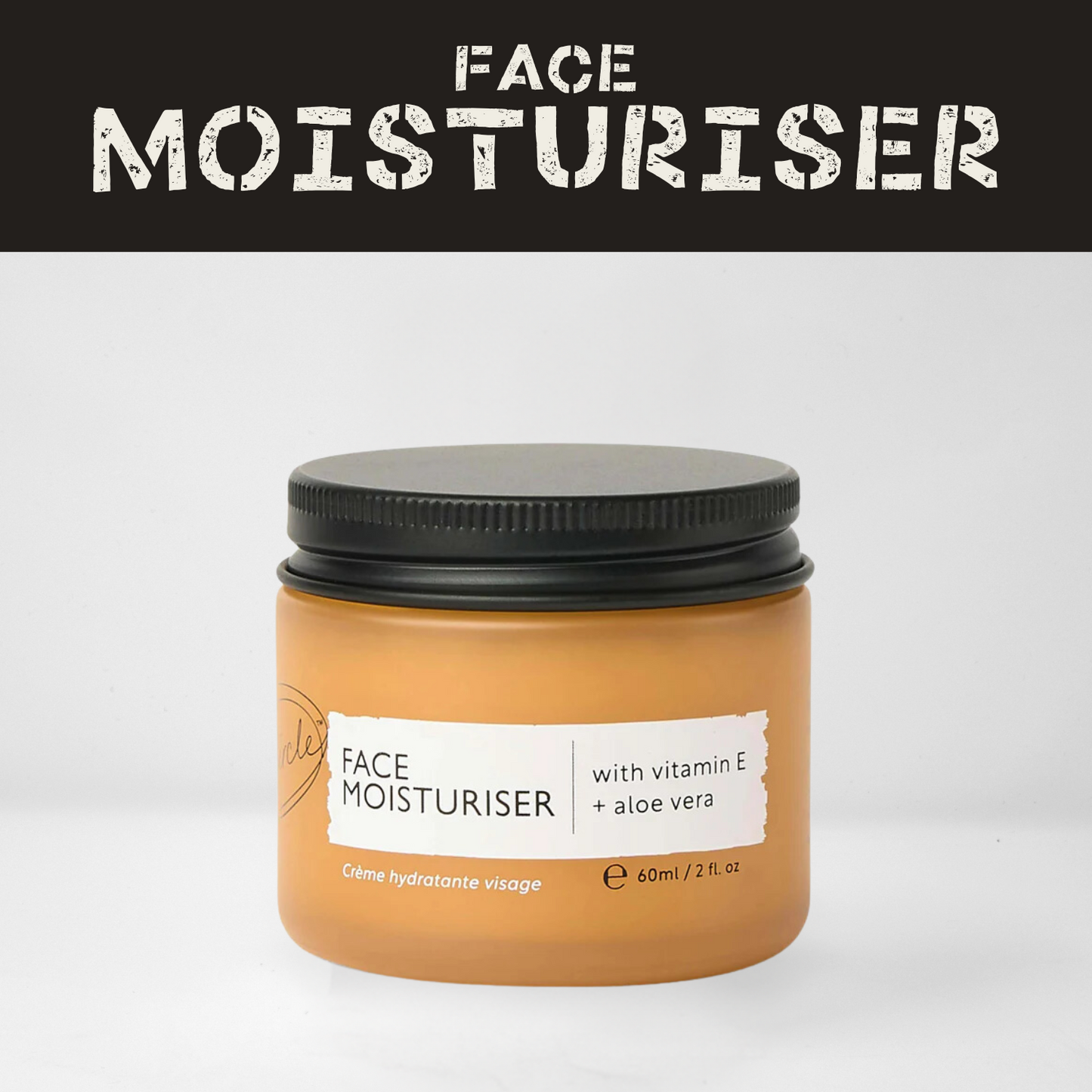 Face Moisturiser with Vitamin E and Aloe Vera (30ml)