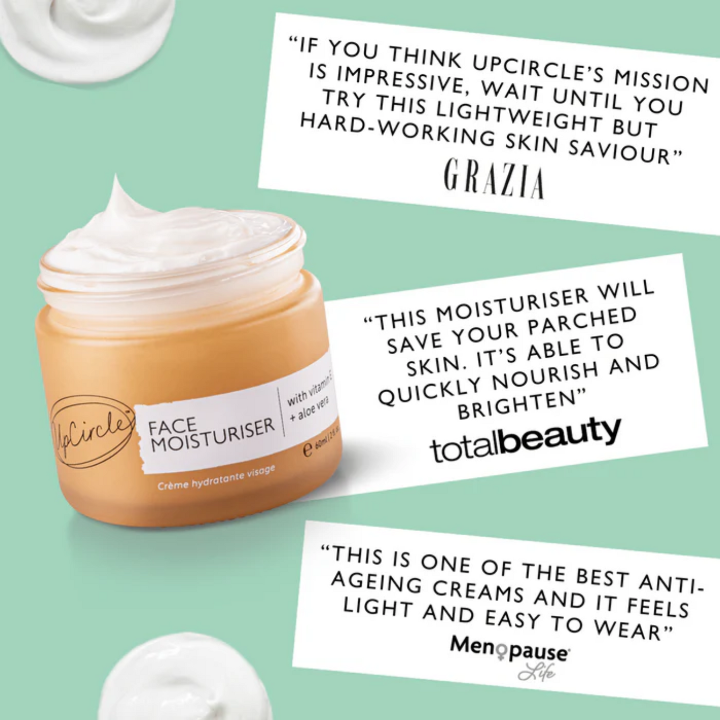 Face Moisturiser with Vitamin E and Aloe Vera (30ml)