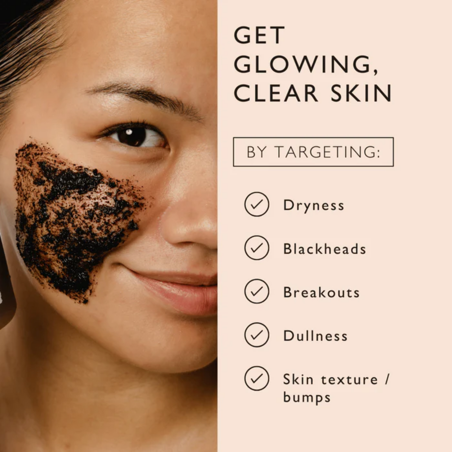 Face Scrub with Coffee + Rosehip Oil - Citrus Blend (100ml)