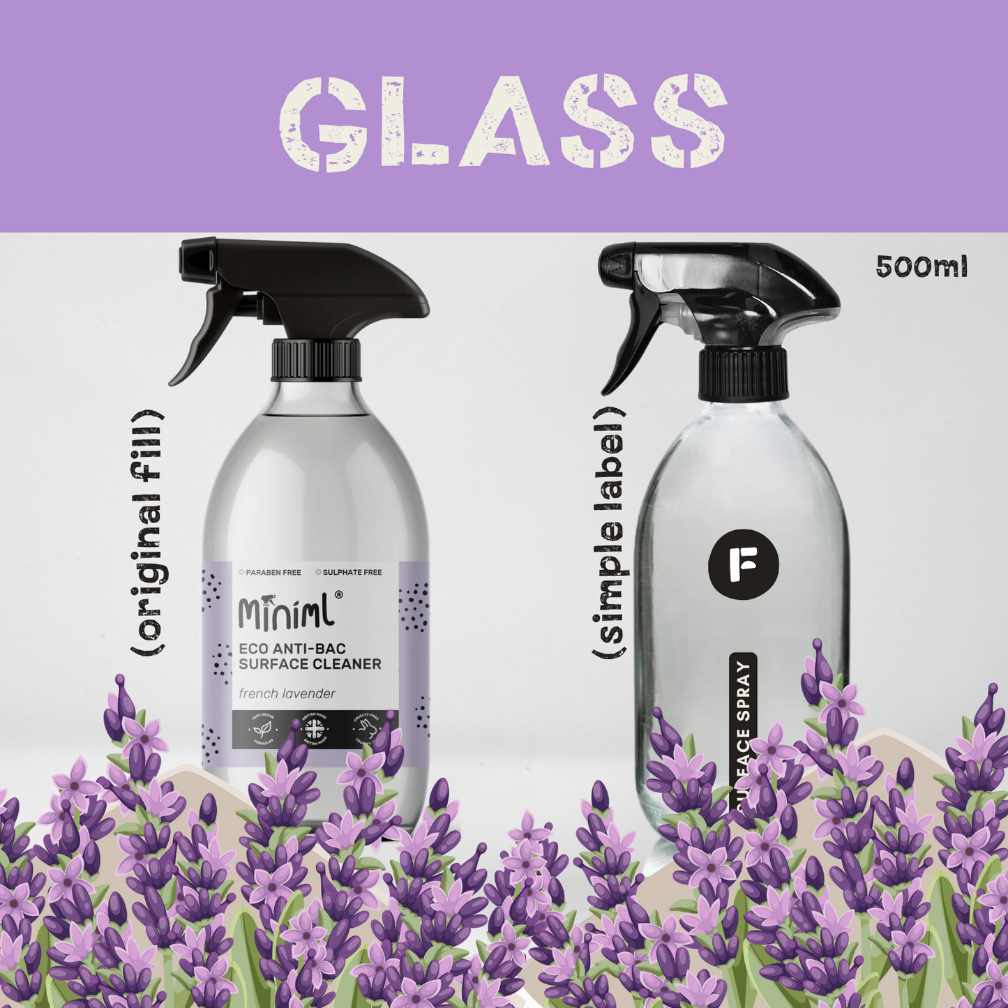 French Lavender - Anti-Bac Surface Cleaner - Bottles
