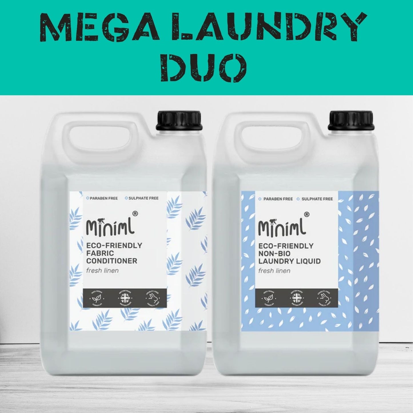 Laundry Essentials 5L Refill Bundle - Fresh Linen