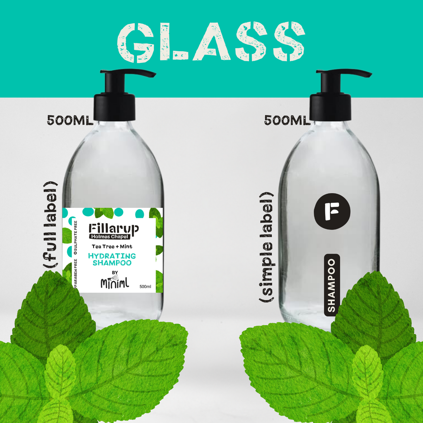 Tea Tree & Mint - Hair Shampoo - Pre-filled Bottles
