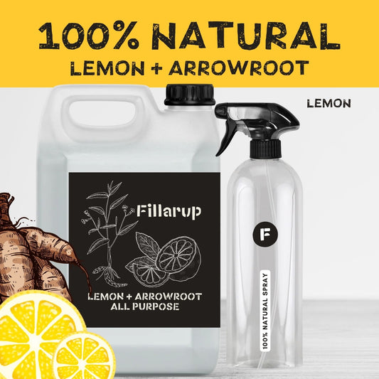 100% Natural Lemon & Arrowroot Glass + Surface Spray