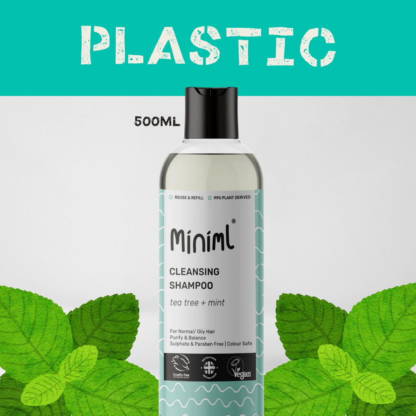 Tea Tree & Mint - Hair Shampoo - Pre-filled Bottles