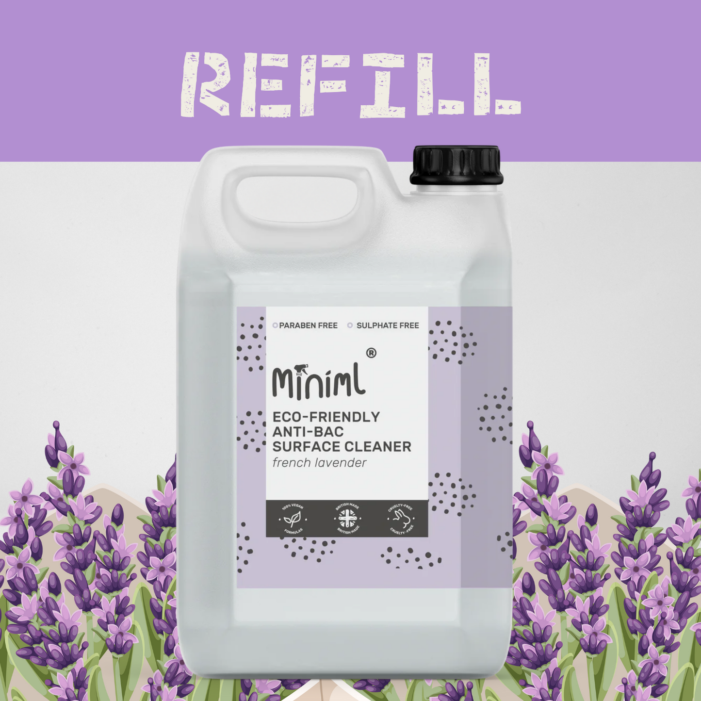 French Lavender - Anti-Bac Surface Cleaner - Refill