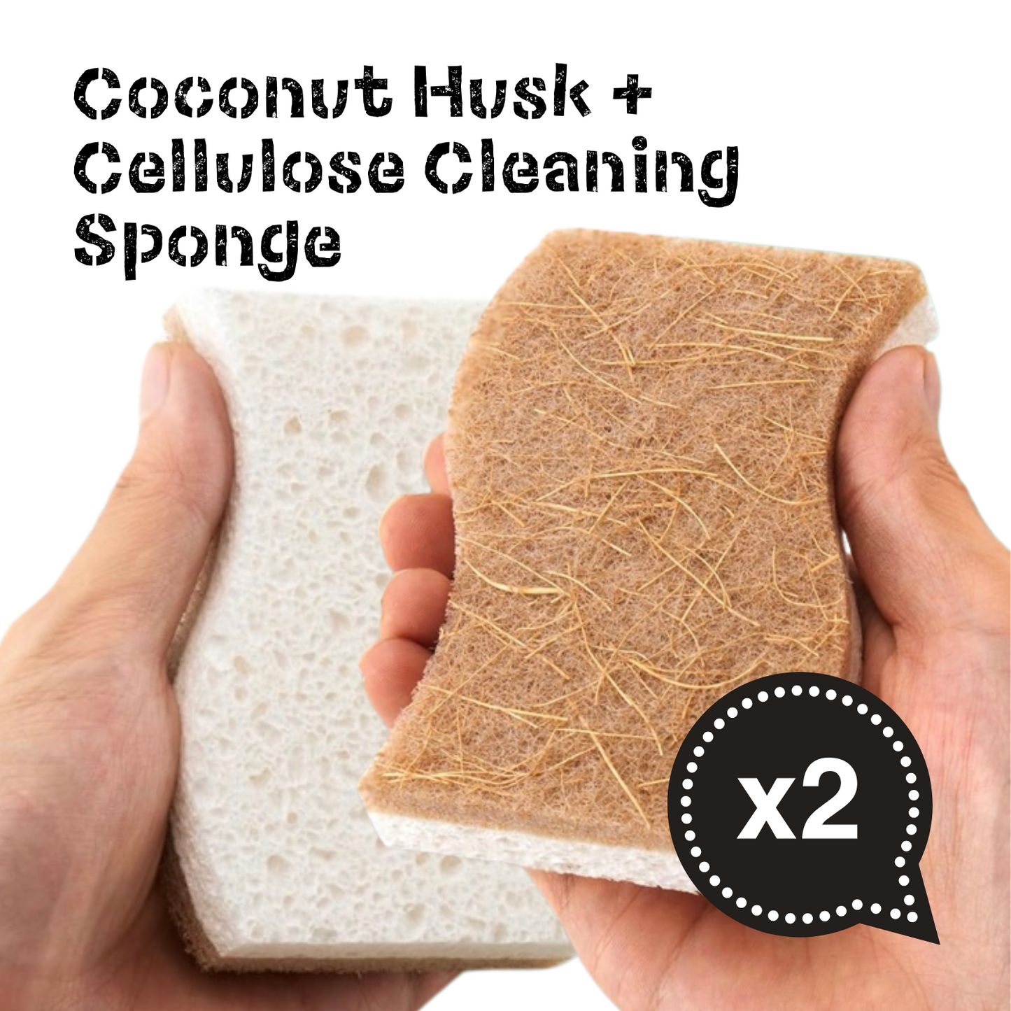 Compostable Cleaning Sponge - 2 Pack