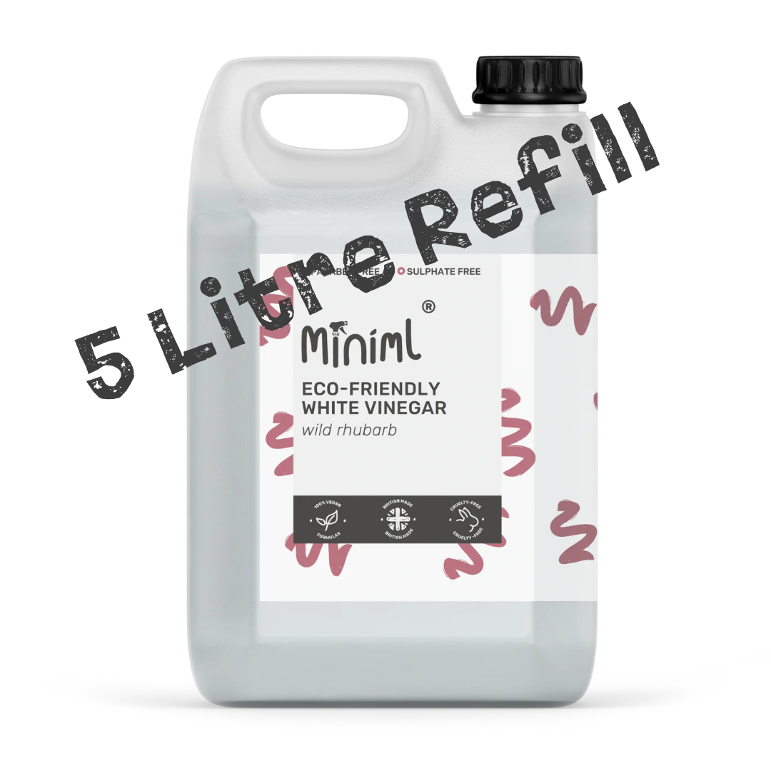 Eco White Vinegar - Wild Rhubarb - 5 Litre Jerry Can Refill