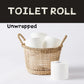 Unwrapped Bamboo Toilet Paper