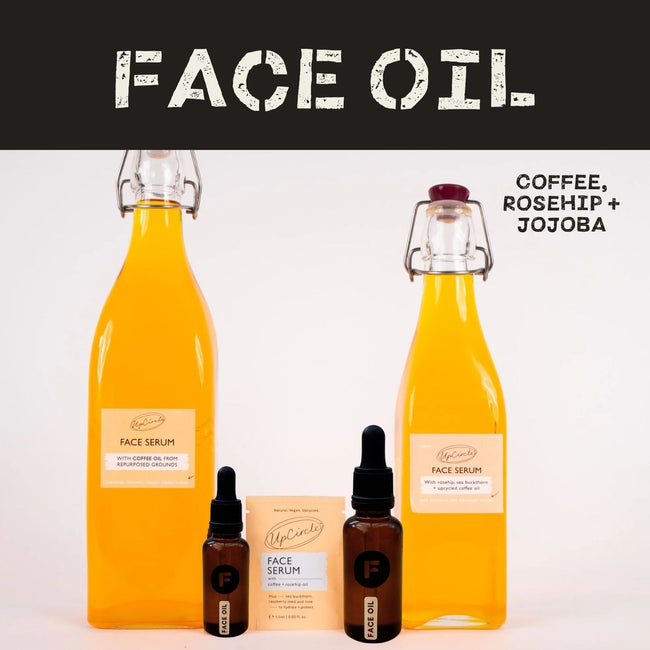 Organic Face Oil with Coffee + Rosehip Oil