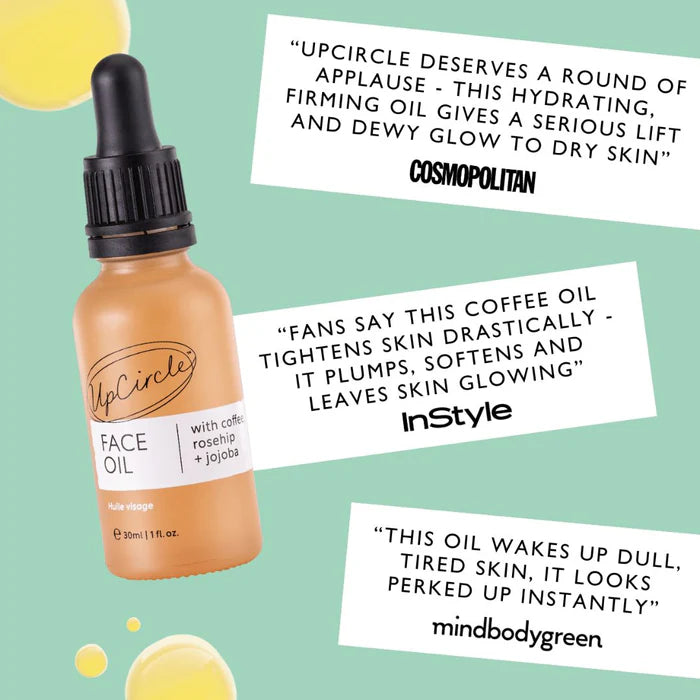 Organic Face Oil with Coffee + Rosehip Oil