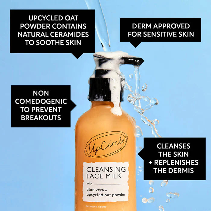 Cleansing Face Milk with Oat Powder + Aloe Vera