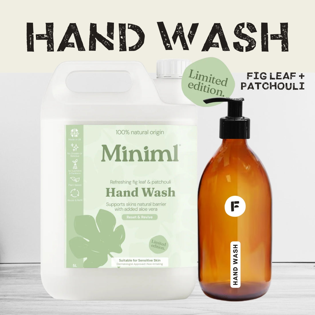 DISCONTINUED Limited Edition Hand Soap - Refreshing Fig Leaf + Patchouli