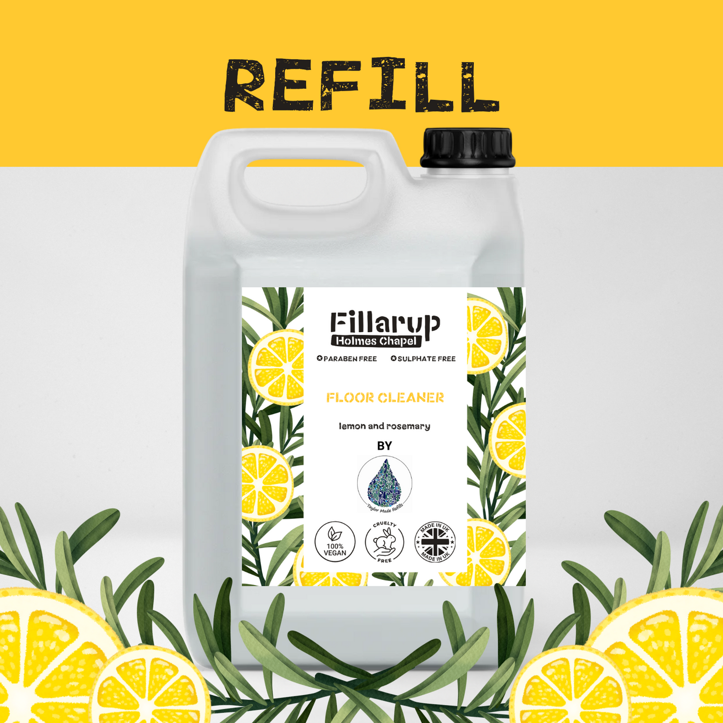 Floor Cleaner - Lemon + Rosemary - Refill
