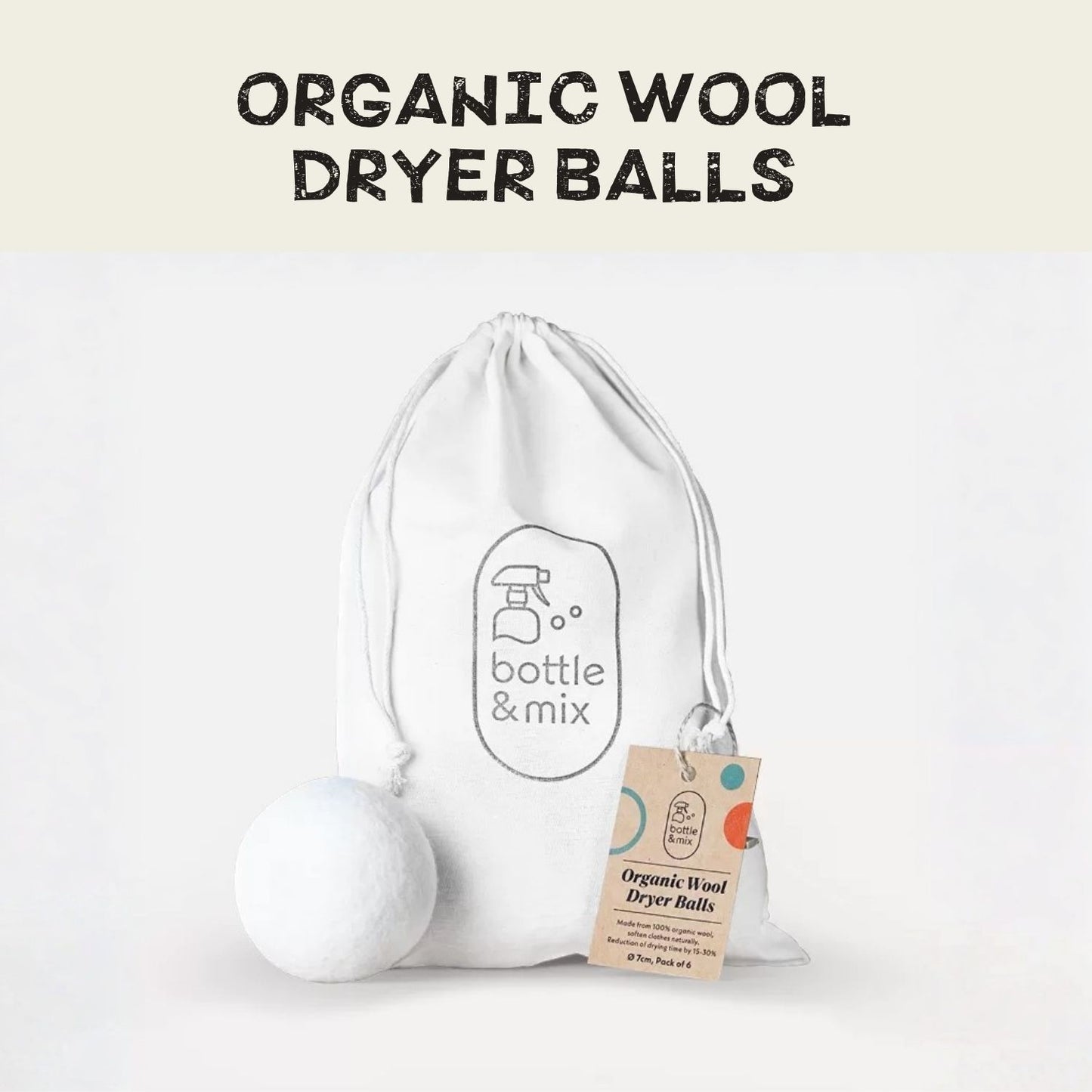 Organic Wool Dryer Balls