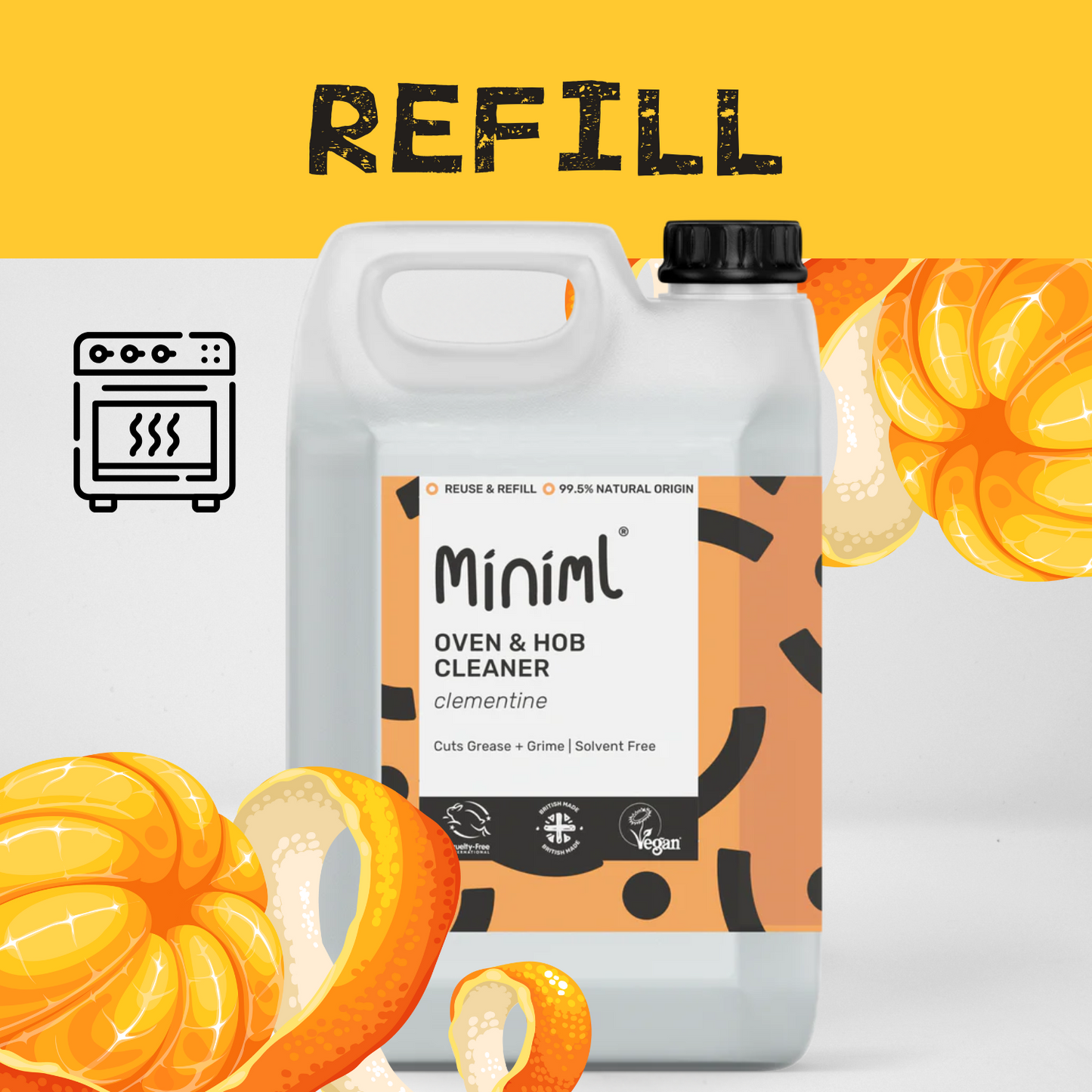 Oven & Hob Cleaner - Clementine - REFILL