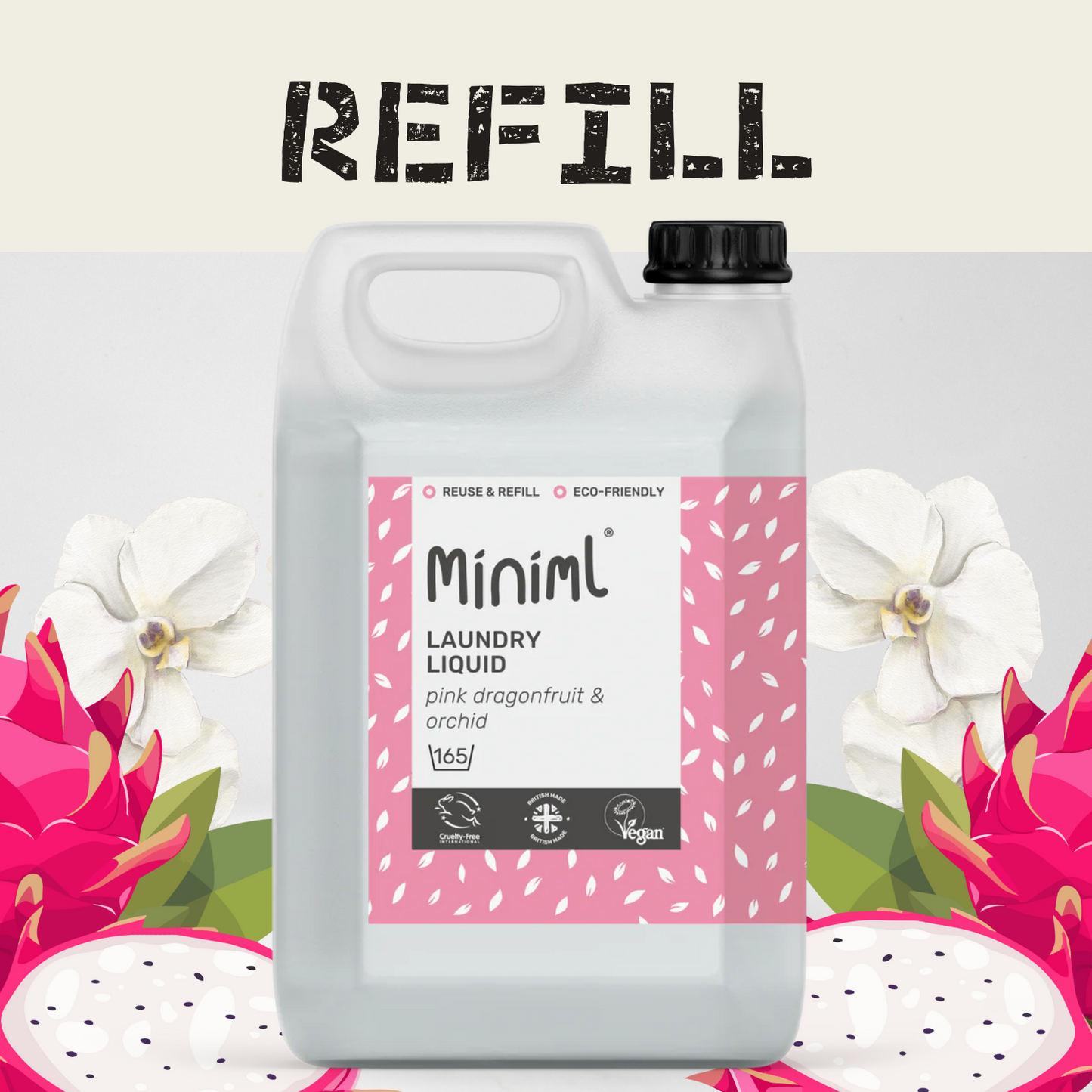 Laundry Liquid - Pink Dragonfruit + Orchid - Refill