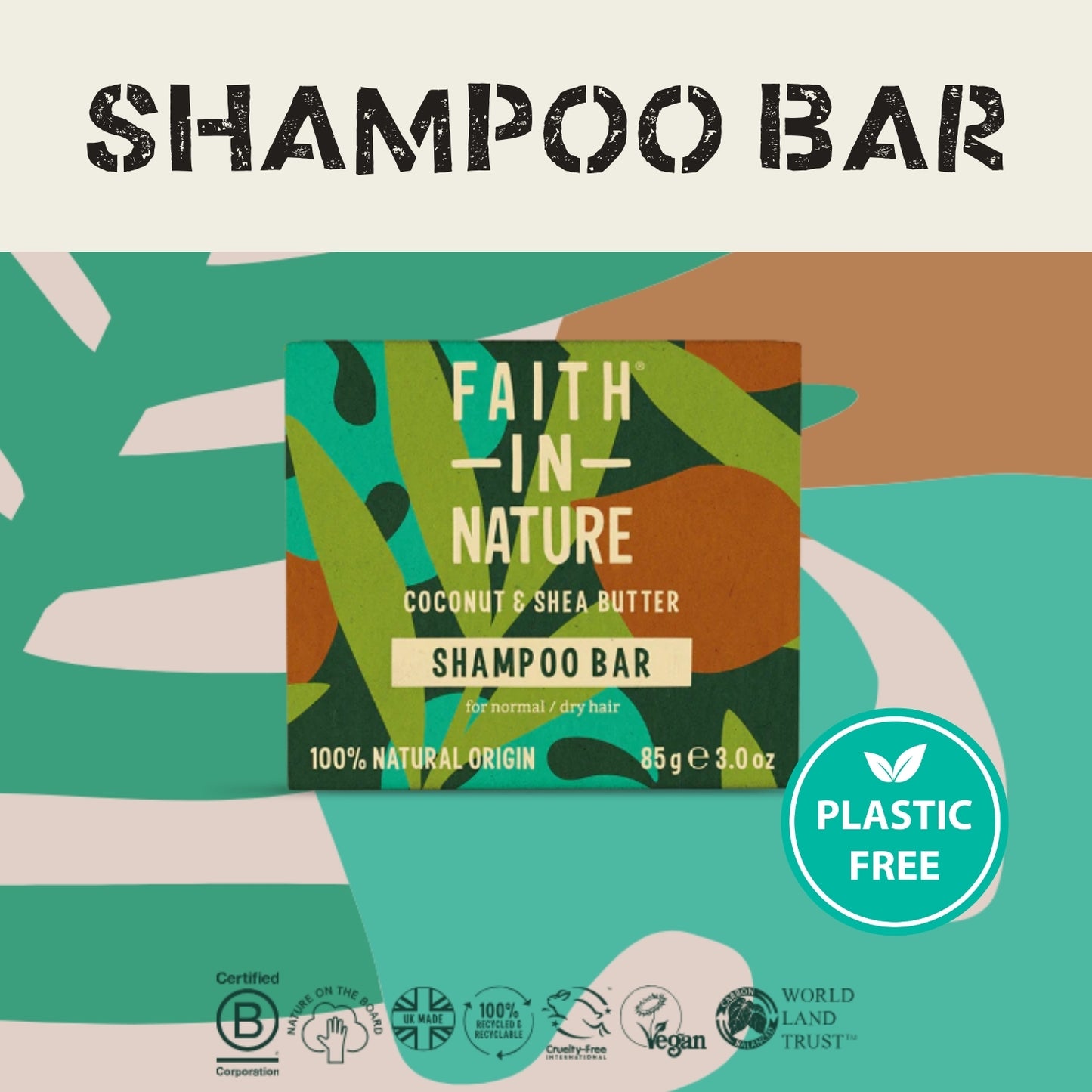 Shampoo Bar - Coconut & Shea Butter - Normal / Dry Hair