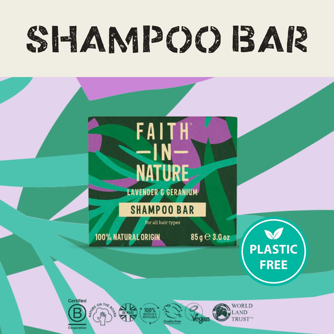 Shampoo Bar - Lavender & Geranium - All Hair Types