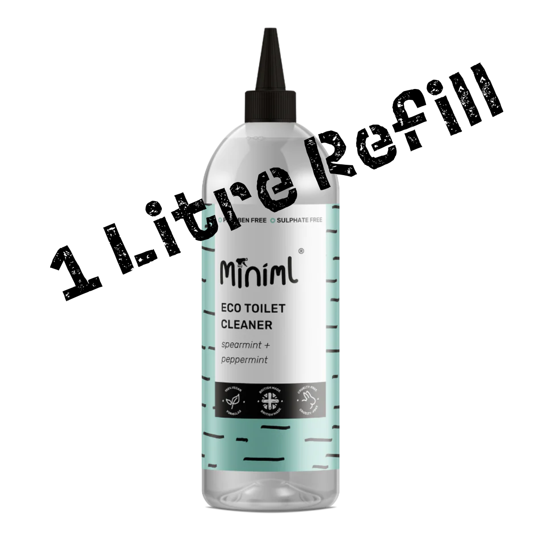 Toilet Cleaner - Spearmint & Peppermint -  1 Litre Refill