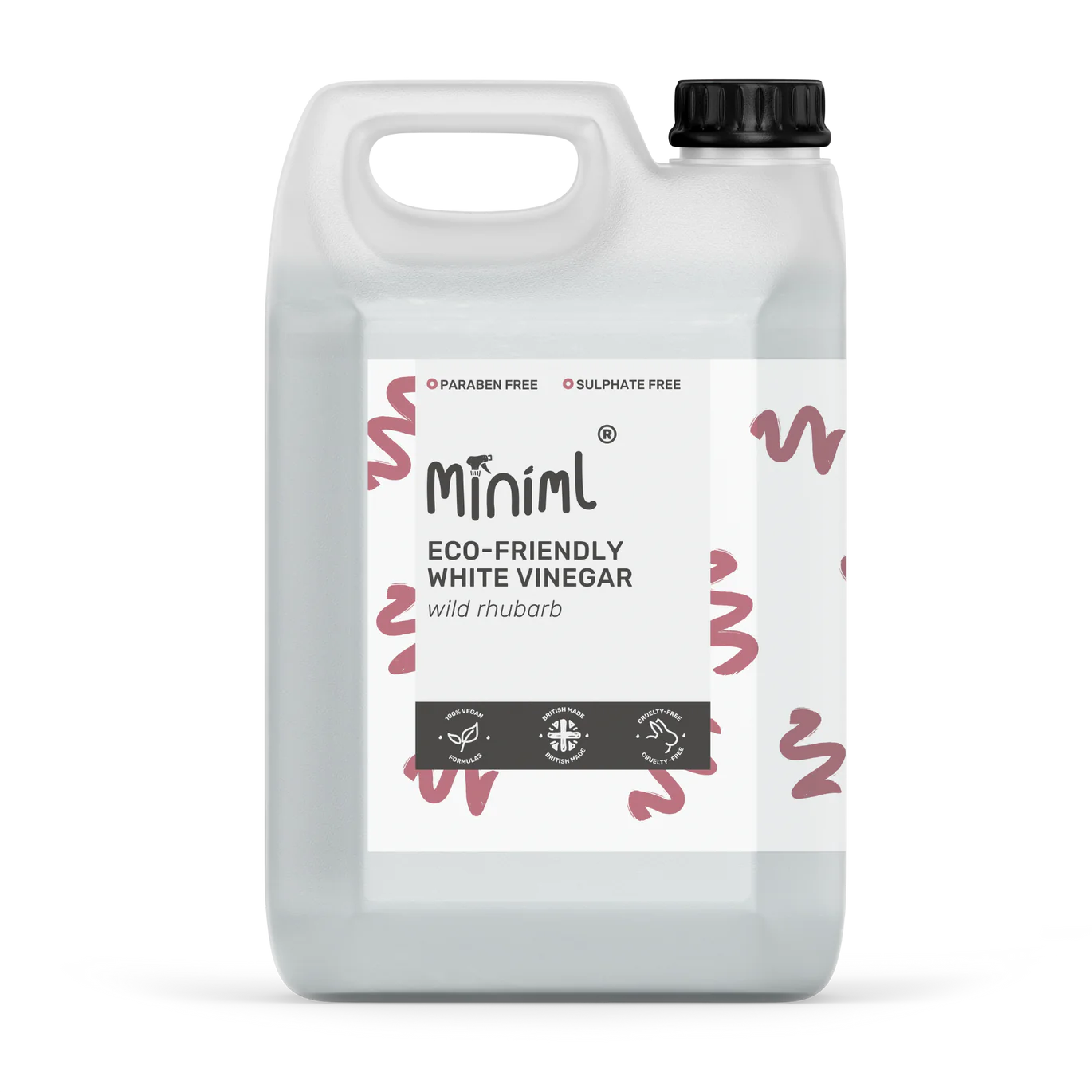 Eco White Vinegar - Wild Rhubarb - 5 Litre Jerry Can