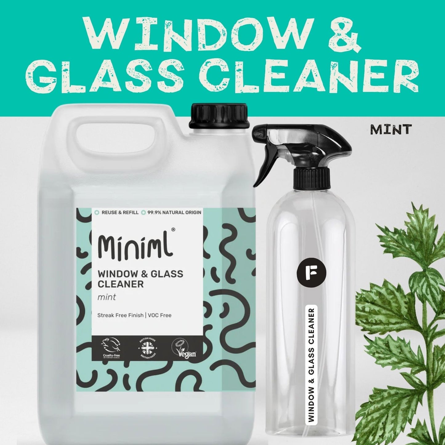 Window & Glass Cleaner - Mint