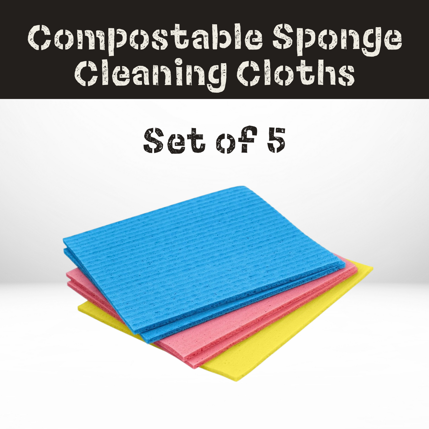 Compostable Sponge Cleaning Cloths