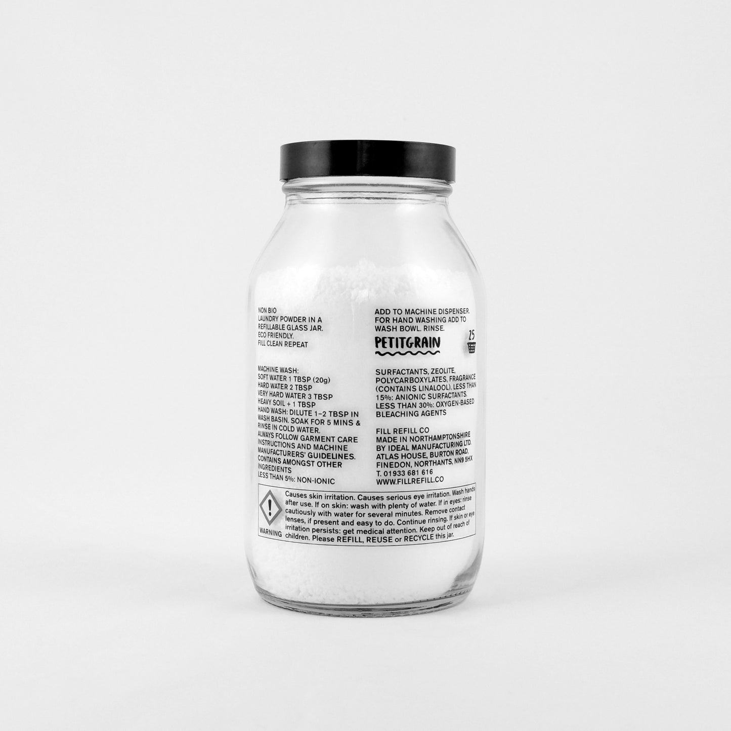 Laundry Powder 500G Glass Jar Petitgrain