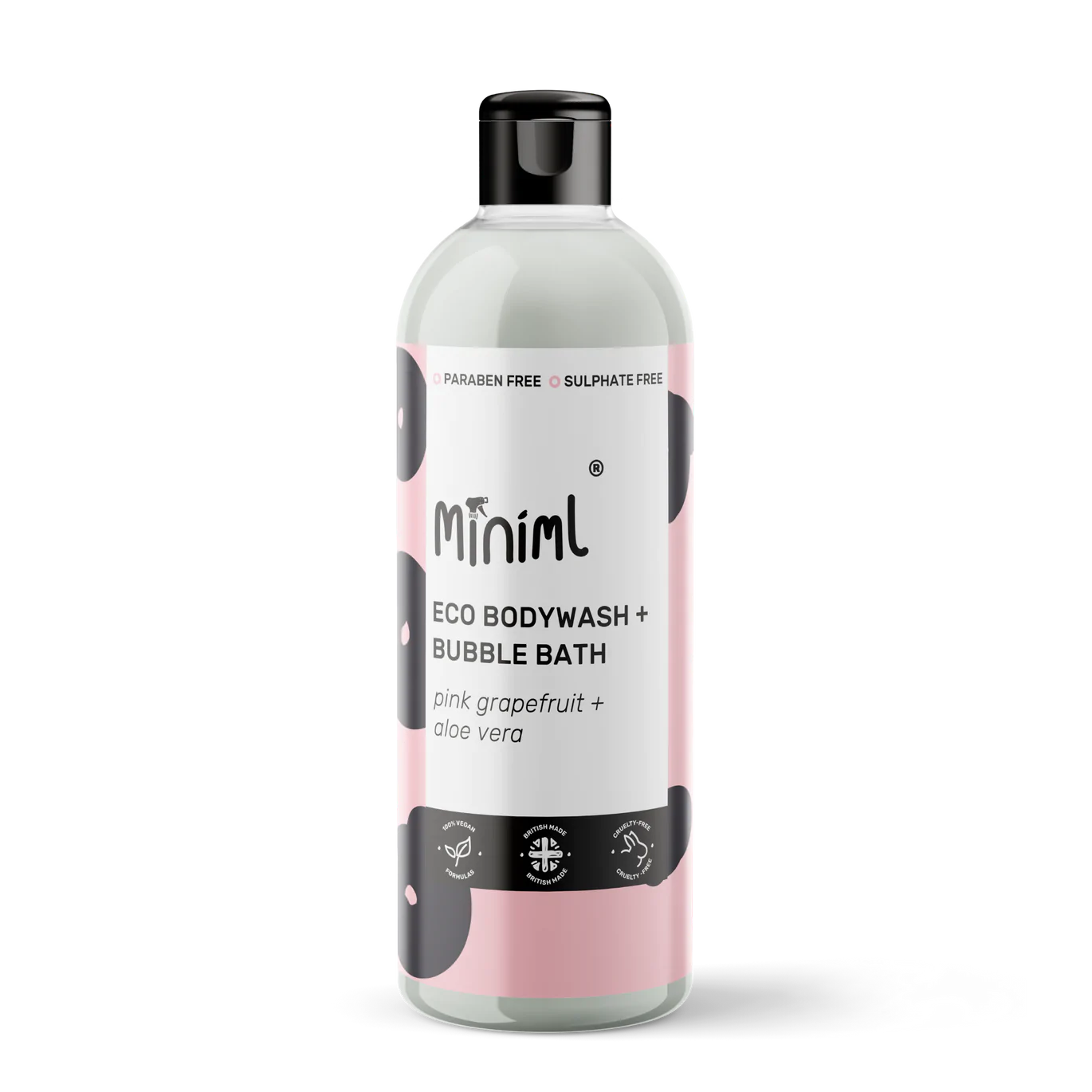 Bodywash & Bubblebath - Pink Grapefruit & Aloe Vera - 500ML plastic flip cap