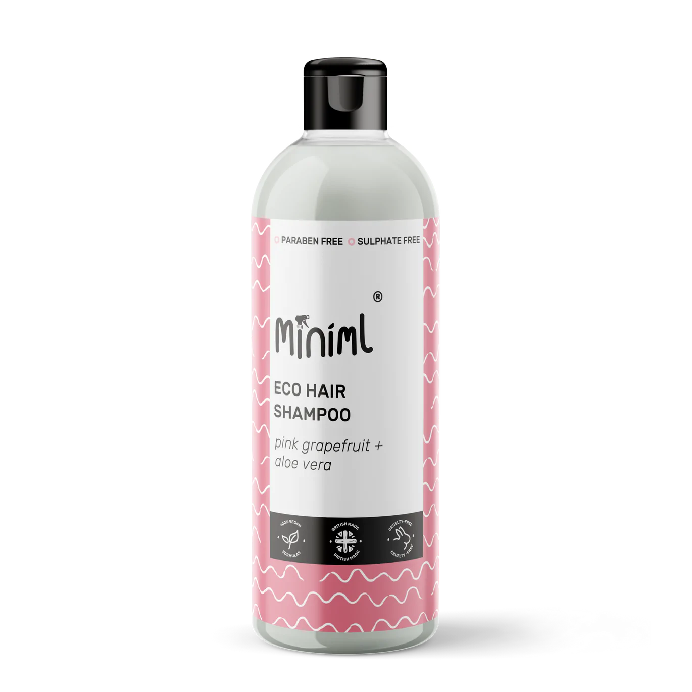 Hair Shampoo - Pink Grapefruit & Aloe Vera - 500ML plastic flip cap