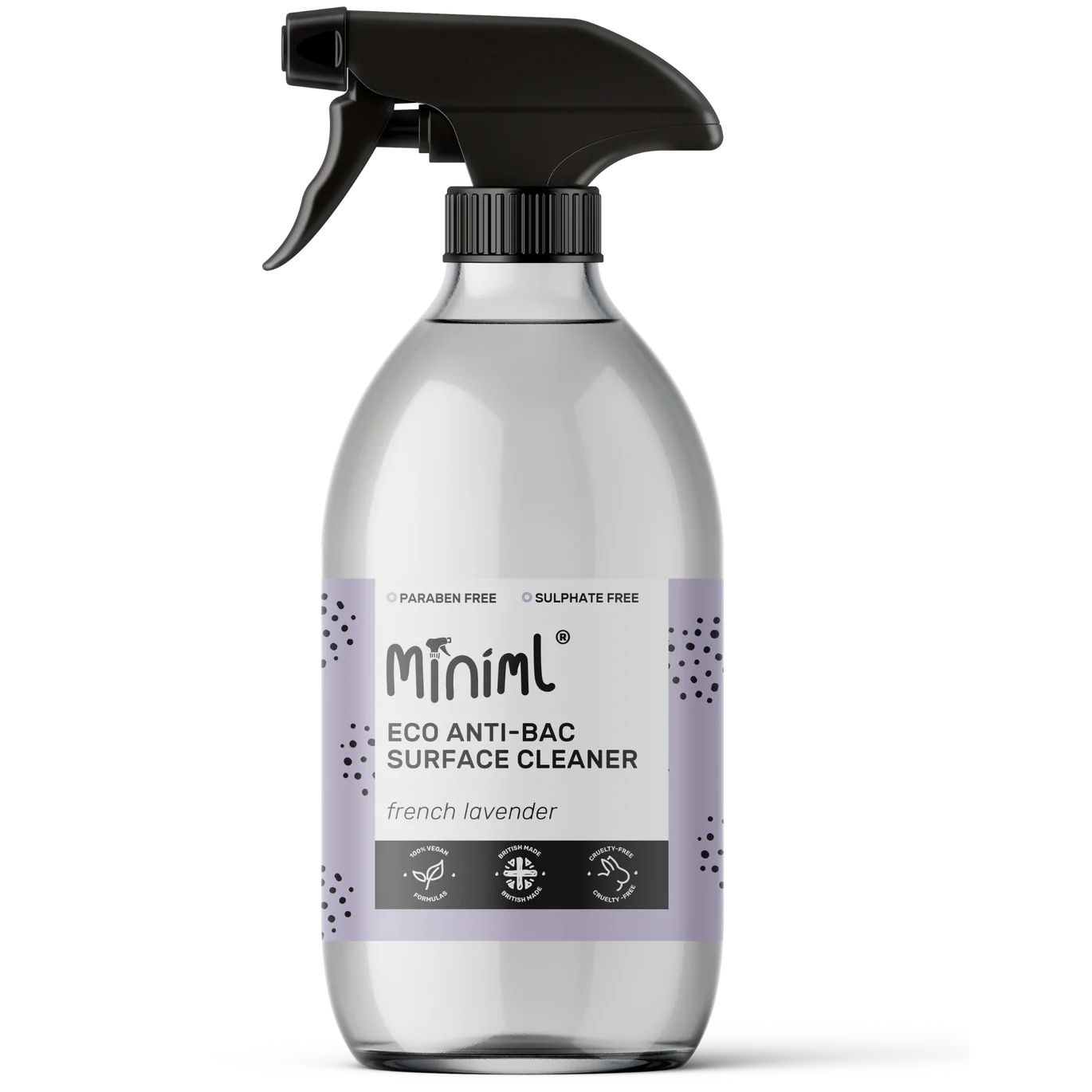 Anti-Bac Surface Cleaner - French Lavender - 500ML Glass Spray