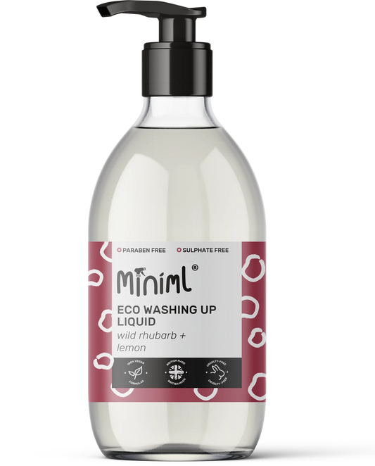 Washing Up Liquid - Rhubarb & Lemon - 500ML Glass Pump