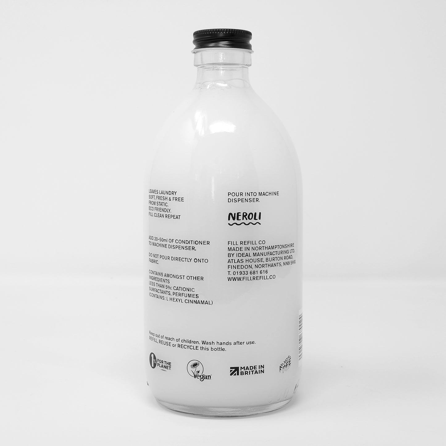 Fabric Conditioner - 500ML Glass Bottle - Neroli